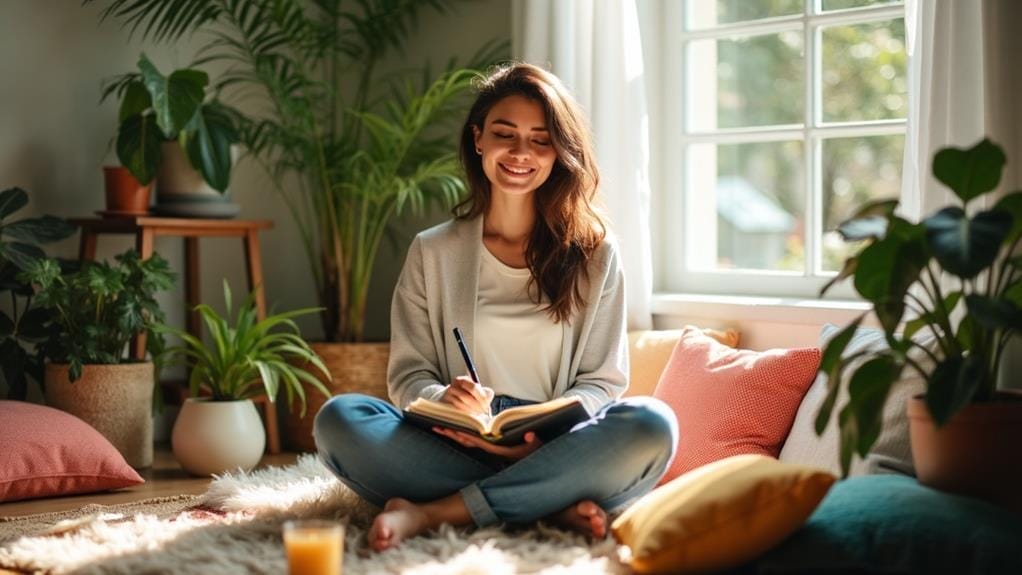 practicing thankfulness through journaling