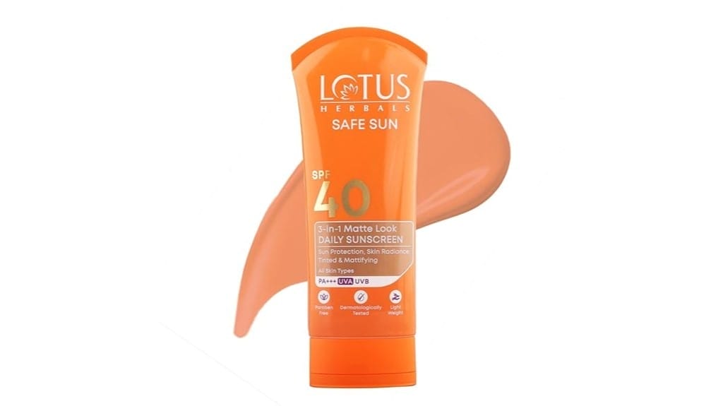 lotus herbals tinted sunscreen spf 40