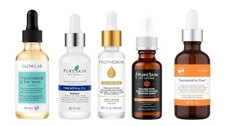 niacinamide zinc serums 2025