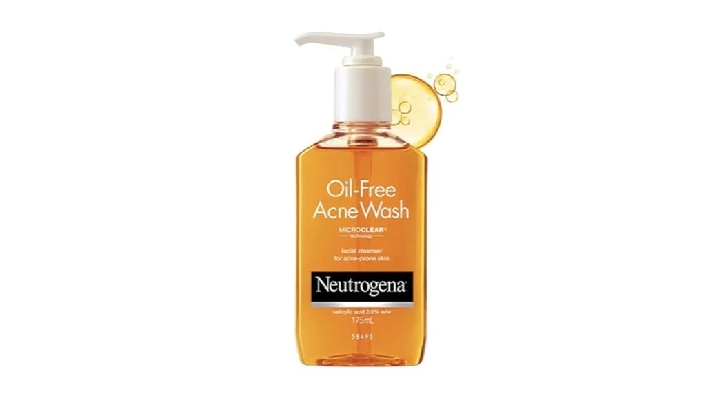 oil free acne face wash