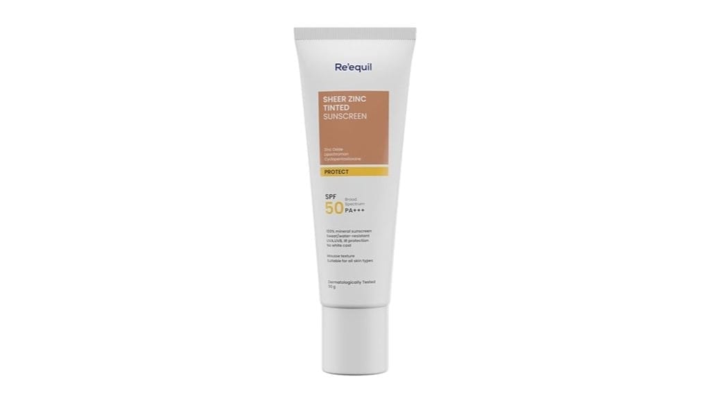 sheer zinc tinted sunscreen