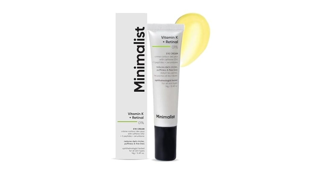 vitamin k retinal eye cream
