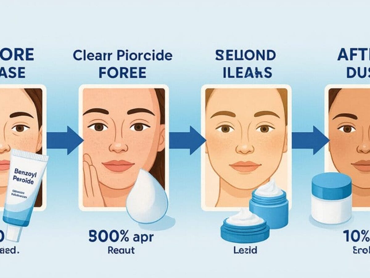 benzoyl peroxide skin transformation