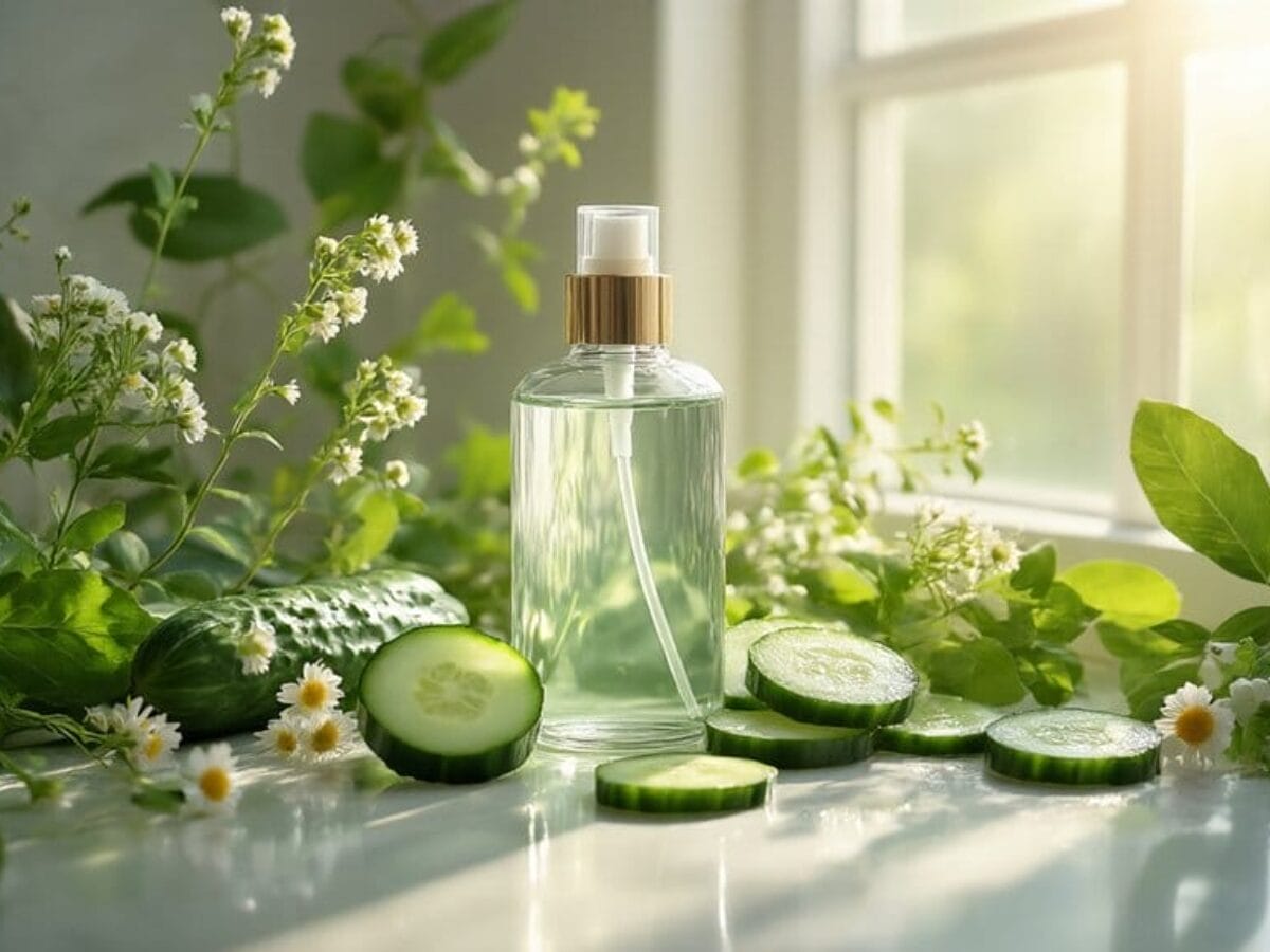 radiant skin with toner