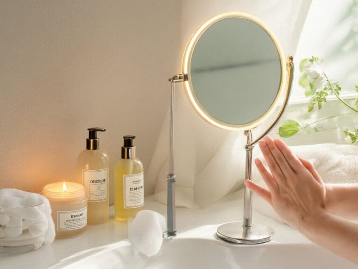 toner application for glowing skin